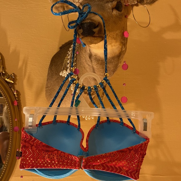 👙SEXY La Vie En Rose brand new never worn Size small Intricate beading/design🩱 - Picture 6 of 11